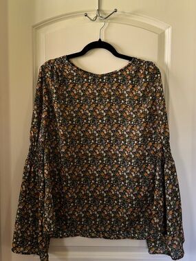 Rokoko Floral Bell Sleeve Blouse - Size L